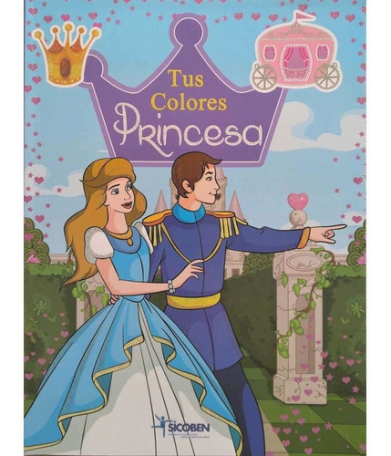 Libro Infantil De Historias Y Colorear - Princesa Morado