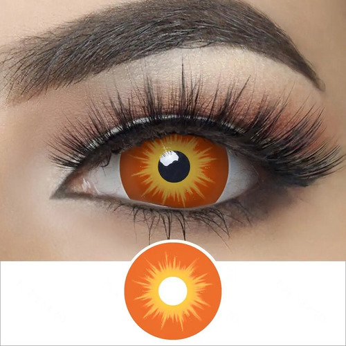 Lentes De Contacto Naranja Esclera Cosplay Mini Sclera | Envío gratis