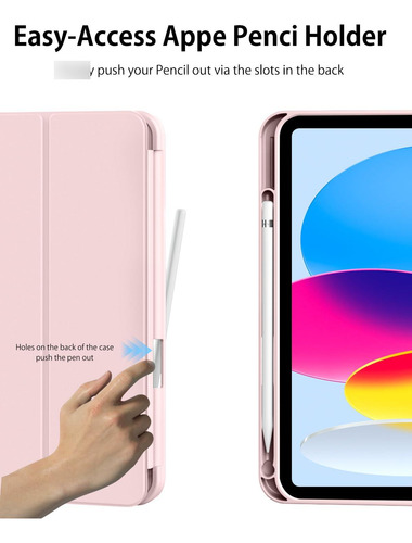 Funda Aoub Para Ipad A16 11 Pulgadas 2025 Y 10.9 2022 Rosado