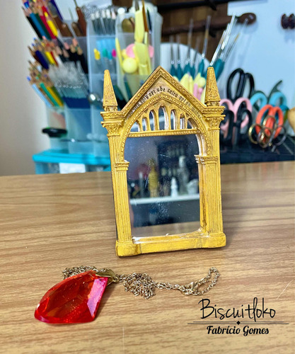 Miniatura Espelho Ojesed E Pedra Filosofal Harry Potter