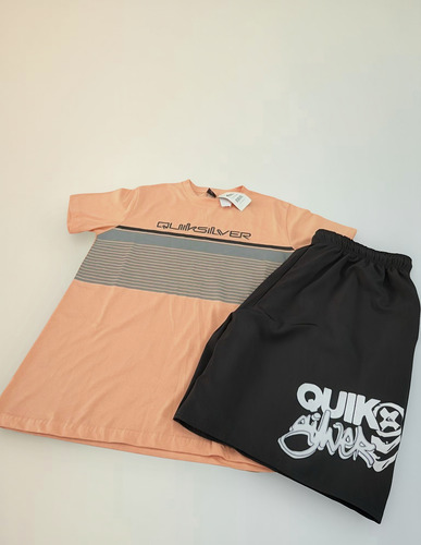 Conjunto Quiksilver - Camisa E Shorts Premium