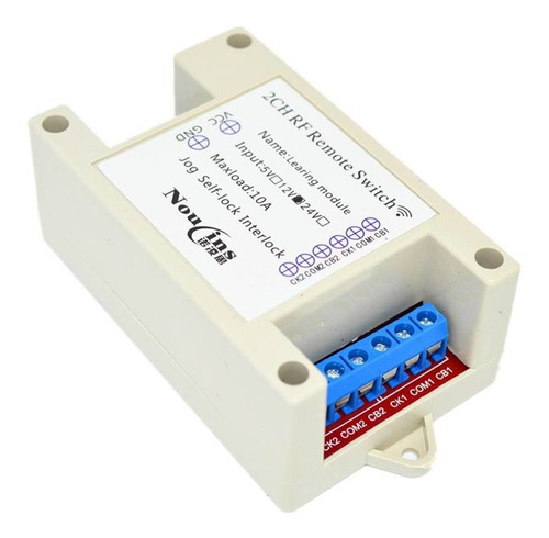 Imagen 3 de 8 de 12v 2-canal 433m De 2 Botones De Telemando + Módulo De