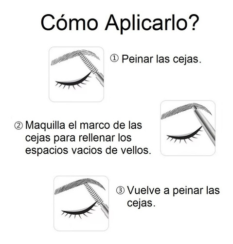Delineador Henna Lápiz De Cejas Larga Duración Con Cepillo