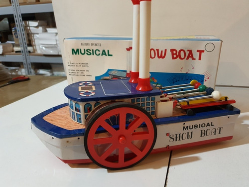 Antiguo Juguete Cragstan Musical Boat - Año 1965