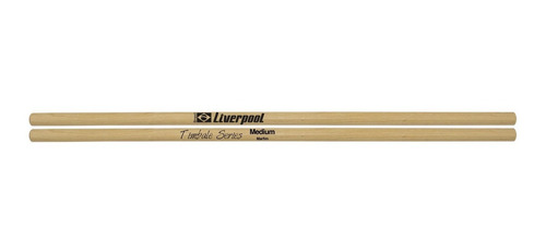 Baqueta Para Timbales Natural Medium Marfim Liverpool Tl Med