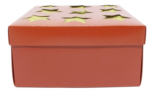 10 Caixas De Natal Montáveis Para Presente - 20 X 20 Cm