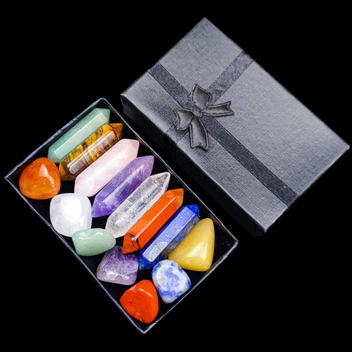 Juego De Piedras Preciosas Curativas Para Chakras De Cristal