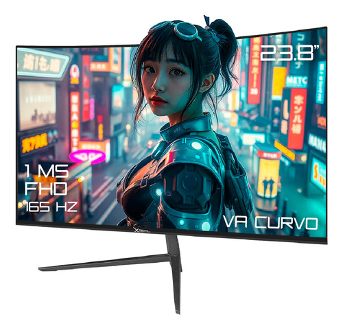 Monitor Gamer Xzeal con pantalla de 23.8" 165Hz 127V y resolución Full HD