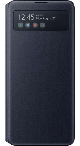Imagem 2 de 5 de Capa S View Flip Wallet Note 10 Lite Original Samsung Preta