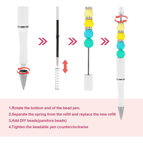 Keyzone 120 Pcs Plasta Boadable, Pen, Bolígrafo De Bolsillo