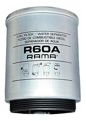 R60a Filtro De Combustible Separador De Agua Rama