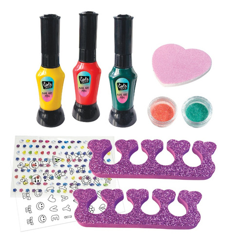 Kit De Arte En Uñas Nail Art Para Niñas Sew Star