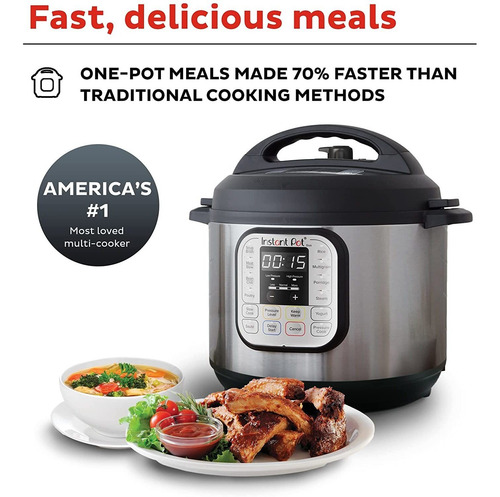 Olla A Presión Instant Pot, 7.5 Litros, Eléctrica, 7 En 1