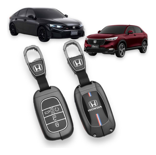 Ws Capa Chave Novo Honda Hrv Civic 2023 2024 2025 Chaveiro