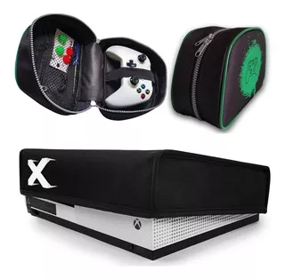 Kit Capa + Bolsa Case Para Controle Xbox One Estojo Protetor