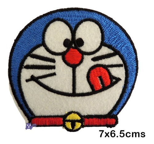 Parche Bordado Doraemon Gato Pegar Con Plancha Aplique 