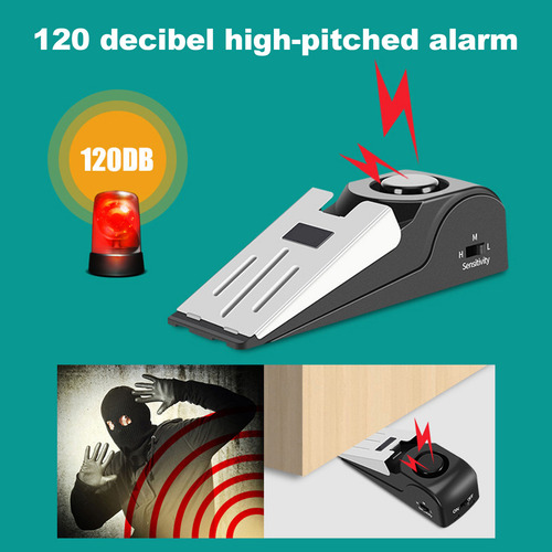 Alarma De Puerta Portátil De 120 Db Para Viajes Y Seguridad