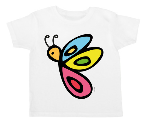 Playera Mariposa De Colores - Mariposa Colorida - Tierna