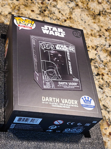 Funko Pop Darth Vader Die Cast Star Wars 02 Exclusivo Chase (Usado)