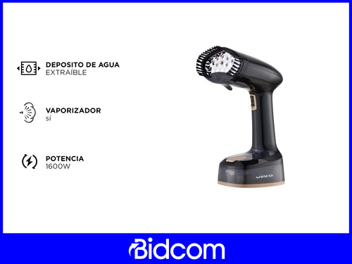Desarrugador Por Vapor Winco W2008 Portatil 1600w Negro