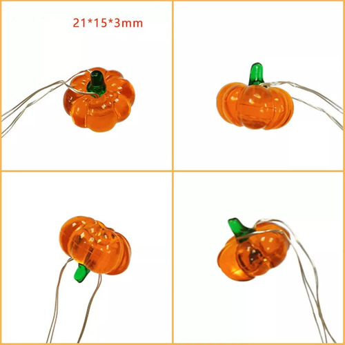 ' Cadena De Luces Led Con Forma De Calabaza Para Halloween