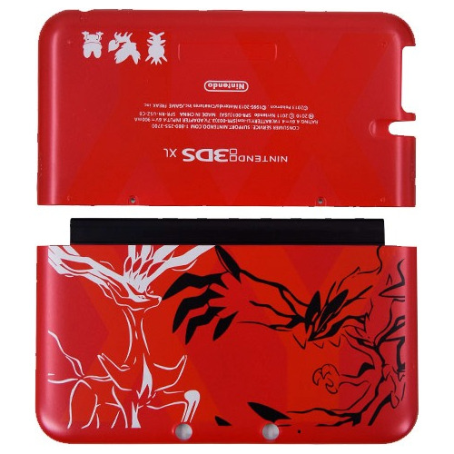 Cover Plate Rojo Pokemon Xy Para Nintendo 3ds Xl