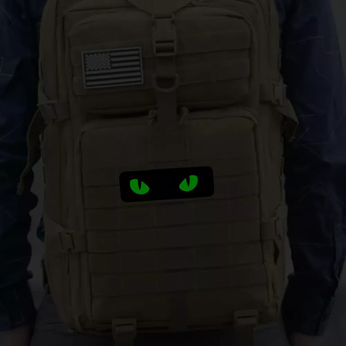 Parches De Ojos De Gato Bordados Parche Luminoso Para Cascos