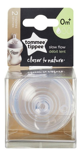 Imagen 3 de 3 de Tetina Closer To Nature Flujo Lento X2 Und 0m+ Tommee Tippee