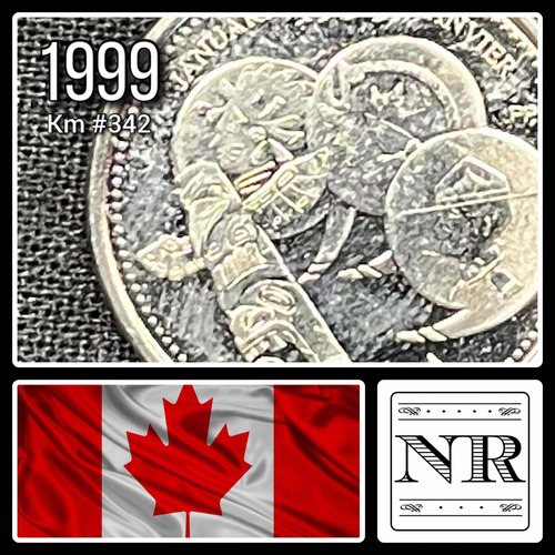 Imagen 1 de 4 de Canada - 25 Cents - Año 1999 - Km #342 - Enero