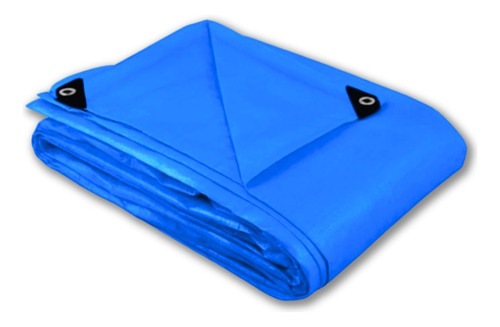Lona Caminhão 5x4 100g/m2 Azul Carga Piscina Toldo Bramix