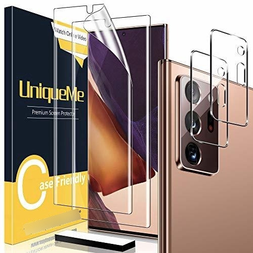 2 Unidad Protector Pantalla Tpu Suave Lente Camara Vidrio