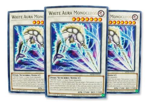 Yugi-oh! White Aura Monoceros Mp20-en142 Rare