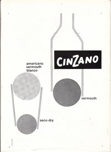 1957 Publicidad Vintage De Vermouth Cinzano Argentina 