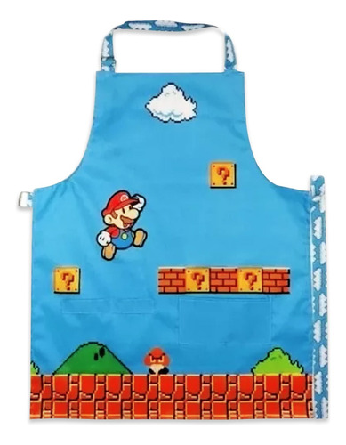 Delantal De Cocina Super Mario Bros. Unisex Adulto