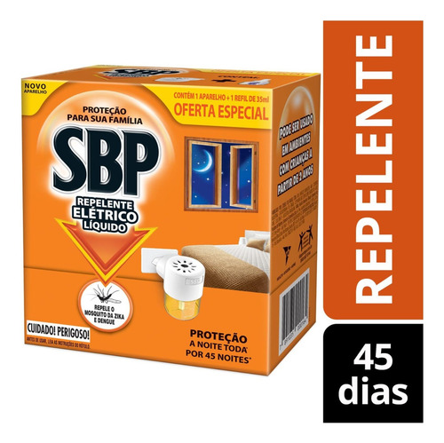 2 Repelente Elétrico Para Mosquitos Sbp 35ml