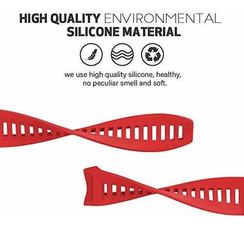 Malla De Silicona Garmin Instinct 2/ Solar/ Tactical Roja F