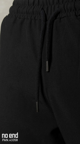 Pantalón No End Elegante Hombre Negro