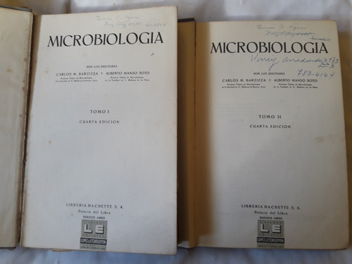 Microbiología Tomo I Y Ii Carlos Barzizza Alberto Manso Soto