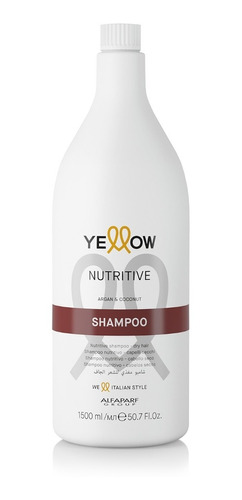 Yellow Shampoo Nutritive Argan Coco Pelo Seco 1500 Ml