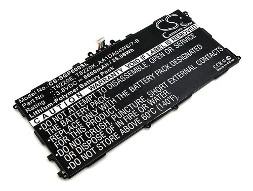 Bateria Para Samsung Galaxy Sm-p600 Sm-p607t Sm-t520