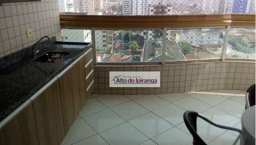 Apartamento Com 2 Dormitórios À Venda, 96 M² Por R$ 470.000,00 - Aviação - Praia Grande/sp - Ap4746