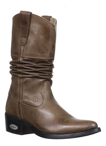 Bota Masculina Marrom Com Bico Fino Cow Way 32649