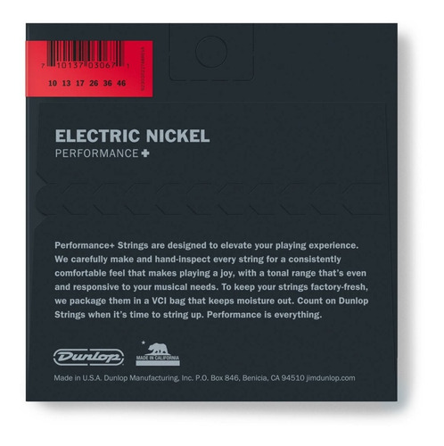 Imagen 2 de 4 de Cuerdas Guitarra Eléctrica Jim Dunlop Den1046 Made In U.s.a.