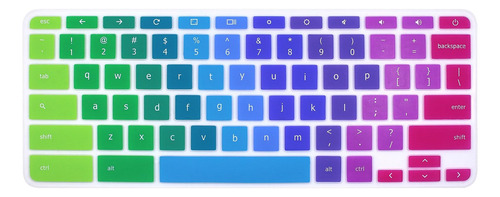 Protector De Teclado Arcoiris Para Lenovo Chromebook