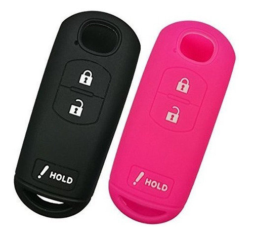 Alegender Hule Coche Clave Fob Funda Soporte Para 3 Botones