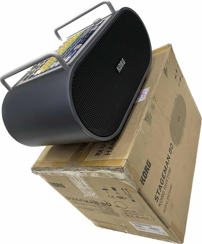 Korg Stageman 80w Sistema De Som Com Ritmo Bateria Original