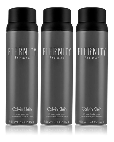 Calvin Klein Eternity Fragancia Para Hombre 152g 3pk