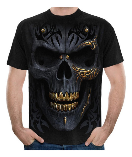 Camisa Casual Para Hombre Impreso 3d Camiseta Manga Corta