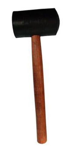 Imagem 3 de 4 de Martelo Borracha Com Cabo De Madeira 830g - 80mm