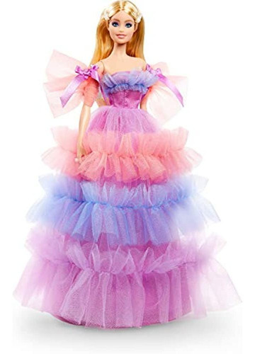 Muñeca Barbie Birthday Wishes (rubia, 13 Pulgadas), Vestido 